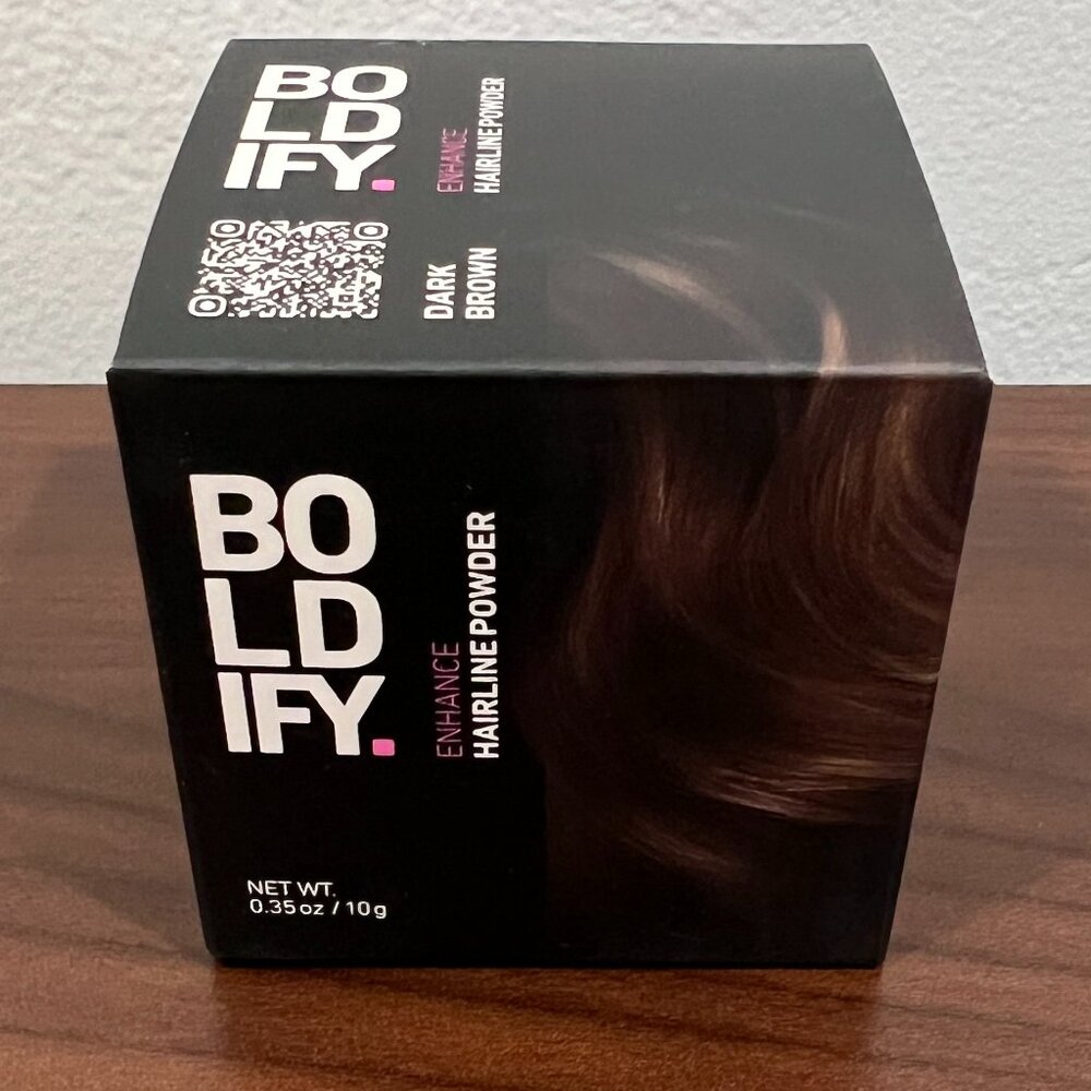 Boldify Hairline Powder in Dark Brown Root Touch Up Hair Color NWT